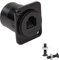 QIANRENON RJ11/RJ12 6P6C Panel Mount Feedthrough Connector CAT3 RJ12 Female to Female Telephone Line Straight Through Jack,XLR Panel/D Type Panel Mount,for Telephone Communication Alarm Voice System