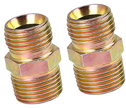 A ABSOPRO Mâle Tuyau Raccord Connecteur Adaptateur 3/8 NPT vers M16x1.5mm (Ensemble de 2)
