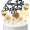 Conruich Tortendeko Happy Birthday Kuchen Topper 17. Geburtstag Junge Mädchen,Kuchendeko Happy 17th Birthday,Schwarz Cake Topper 17 Geburtstag Konfetti Ballon für Geburtstagstorte Deko 17 Jahre Kinder