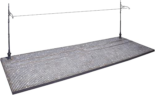 MiniArt 36065 1:35 Diorama-Base Tram-Line/Kopfsteinpf. - originalgetreue Nachbildung, Modellbau, Plastik Bausatz, Basteln, Hobby, Kleben, Modellbausatz, Zusammenbauen, unlackiert