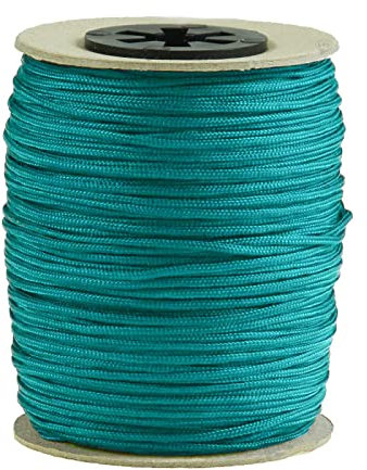100m Schmuckschnur 1,5mm Jalousieschnur Zugschnur Schmuckkordel Polyester Farbwahl, Farbe:petrol