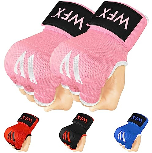 WFX Kids Junior Boxing Hand Wraps Inner Gloves Gel Padded Protection Gloves Pair Combat Sports for Young Fighters
