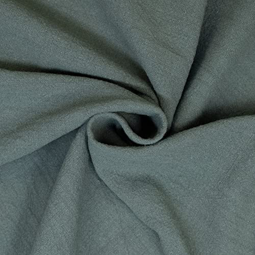 Baumwollstoff Leinenoptik uni khaki