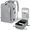 VOESLD Sac a Dos Bagage Cabine Sac 40x20x25 Ryanair, Sac a Dos Voyage Gris Clair Sac Ordinateur Portable Femme Homme Sacs à Dos Loisir
