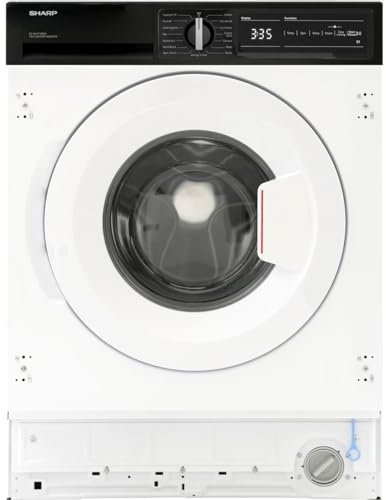 Sharp Sharp ES-NIH714BWA-EN Integrated 7kg Washing Machine with 1400 rpm - White - A Rated