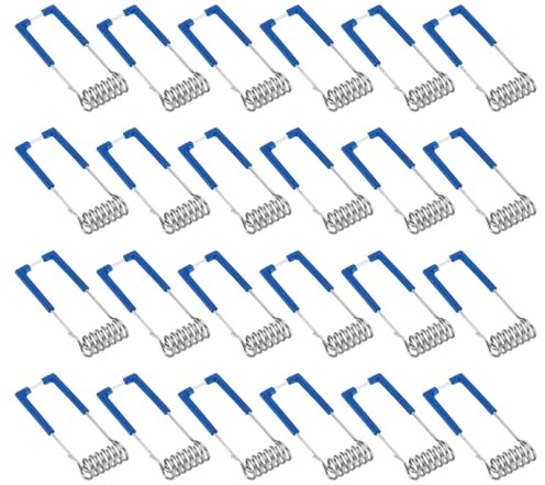 PATIKIL 46x18mm Deckenleuchte Federklemmen 24 Pack Emittierende Diode | Einbauleuchte Zubehör Befestigung Klammern für Decke Lampe Blau