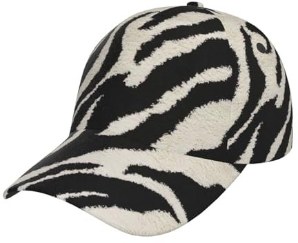 Wheat Field Damen Baseball Cap Verstellbar Baseball Cap Unisex Baseball Cap, Zebra Tier, One size