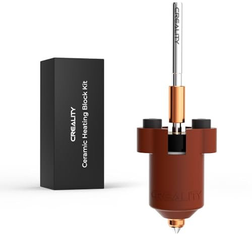 Creality K1C Ceramic Heating Block Kit, 3D Printer Parts All Metal Quick-Swap Nozzle Kit Heat Break 300°C High Temperature 600 mm/s High Flow Hotend Heating Block Kit with for K1C