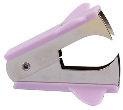 Heftklammerentferner, tragbar, effiziente Entfernung, ergonomisches Design, Hefter und Locher, Abzieher für Büro, Finanzabteilungen, Schule, Heimbedarf (Purple)