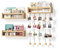BBLIKE Wandregal Kinderzimmer Satz von 3-42cm Bücherregal Kinder Wand mit Foto-Hängedisplay, Holz Wandregal Bücher Schweberegale für Spielzimmer Wohnzimmer Schlafzimmer Küche