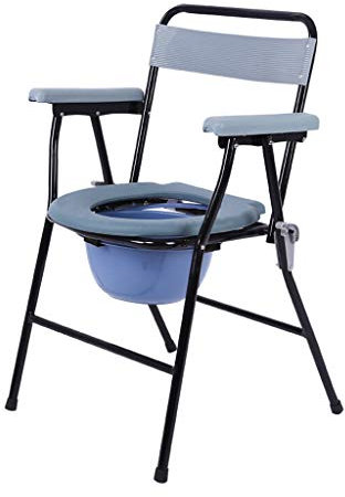 Klappbarer Toilettenstuhl Klappbarer Leichter Toilettenstuhl mit Top-Beladung Leicht Abnehmbarer Topf Leichter Toilettenstuhl