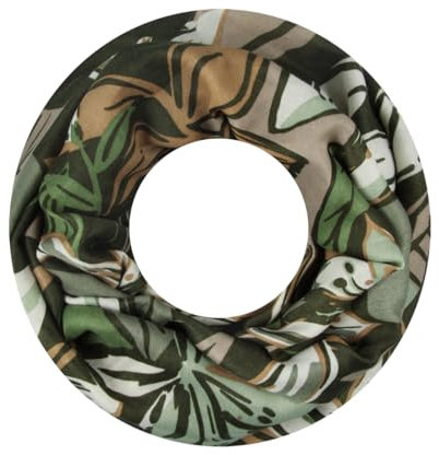 Majea Damen Loop Schal Schlauchschal Halstuch (880026) (grün 20)