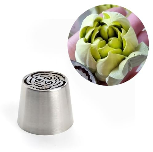 Buse de douille de pâtisserie russe réutilisable, douilles de glaçage en crème, douilles de glaçage tulipe pour décoration de gâteaux (style 3)