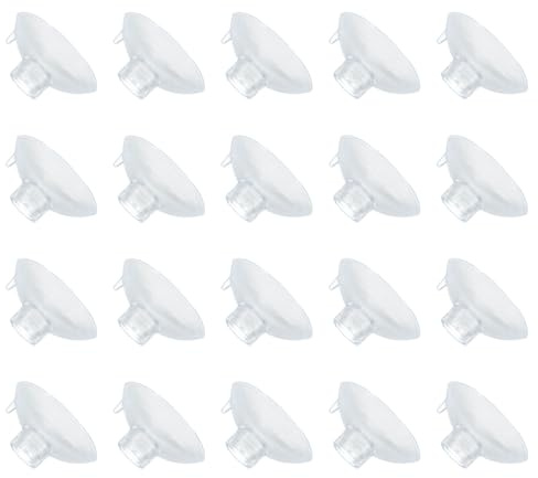 QUARKZMAN 20Pcs Ventose Per Acquario, Portatubi Da 6mm Fermagli Portatazza Ventosa Tubo Ventosa Per Tubi ID Acquario, Trasparente