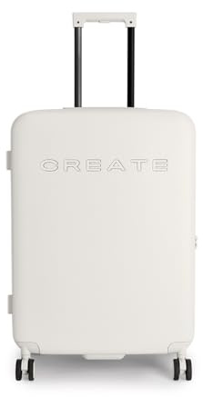 CREATE / Luggage Studio/Polycarbonat-Koffer Cremeweiß / 47x27x66cm / TSA-Vorhängeschloss, 4 multidirektionale Doppelrollen, Innenorganizer, Starke und langlebige Materialien