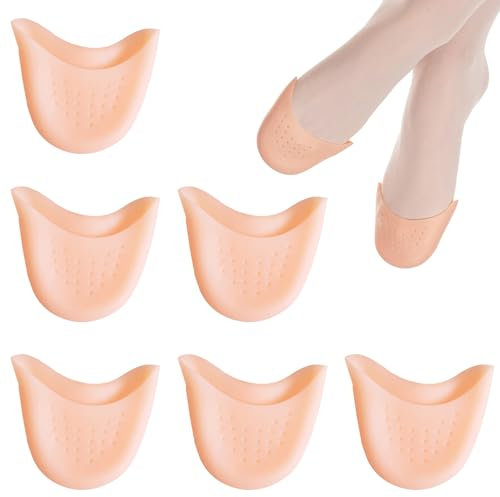 Guyode 4 Pièces Protege Orteil Silicone Antidérapant Protection Orteil Silicone Soulager les Frictions Protege Pied Confortable et Respirant S'applique à Ballerines Baskets Bottes Talons Hauts