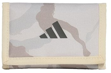 adidas Unisex Camo Graphic Wallet Wallet, Crystal Linen/Wonder beige/Aurora Coffee, One Size