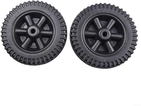 Linnkyfloa 15,2 cm Grill-Räder, Ersatzteile, hitzebeständiger Kunststoff, 152 mm Durchmesser, für Gasgrills und andere kompatible Outdoor-Kochgeräte, 2 Stück (schwarz)