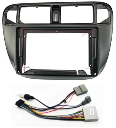 Auto-Radio Blende Für Civic 1996 1997 1998 1999 2000 2001 7/9 Zoll Auto Dash Kit Facia Konsole Lünette Platte Trim Abdeckung Auto Radio Montage Rahmen(9INCH Frame Acc)