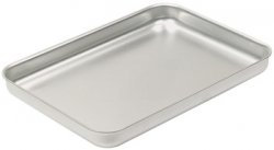 Samuel Groves 20 Professional Aluminium Shallow Roaster – Made in England - 52 x 42 x 4cm – Non-Toxic, Natural Uncoated Aluminium Roasting Tin – Bakewell Pan (Shallow Roasting Tray, 20)