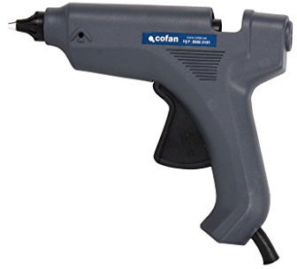 Cofan Pistola elettrica per colla a caldo Ø 12 mm | Pistola per silicone caldo | Sistema di temperatura costante a 165 °C