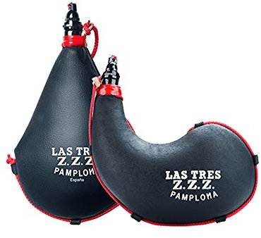 Gefärbte Leder Trinkflasche 2 Liter. Bota