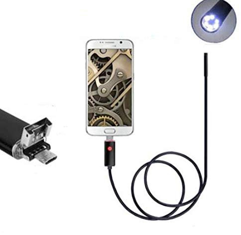 Telecamera endoscopica micro usb usb per telefono android e pc con luce led 1,5 metri