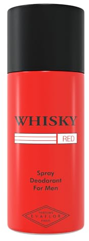 WHISKY Red • Deodorant 150 ml • Spray • For Men • EVAFLORPARIS