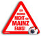 ligakakao Kfz-Aufkleber Ich Bremse Nicht für Mainz-Fans | Für mehr Spaß im Verkehr für alle TSG Hoffenheim-, KSC-, Würzburg- & Fußball-Fans | Vereinsaufkleber - PKW Auto Kfz Aufkleber