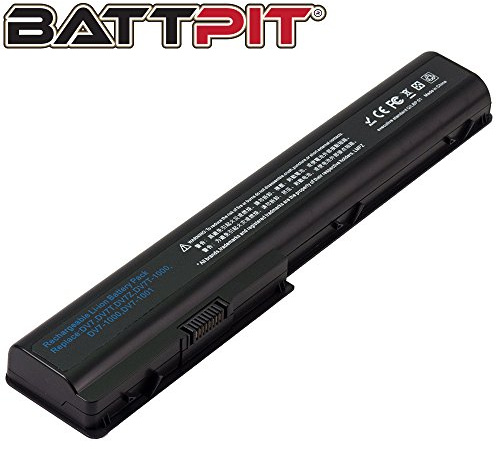 Battpit 480385-001 Batterie Compatible avec HP Pavilion dv8 HDX18 GA08 497705-001 509422-001 HSTNN-C50C HSTNN-IB75 HSTNN-OB74 HSTNN-OB75 [14.4V / 63Wh]