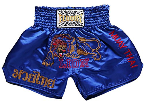 FLUORY Muay Thai Shorts, MMA Fight Shorts Ropa de Entrenamiento Jaula Lucha Grappling Artes Marciales Kickboxing Shorts Ropa