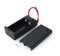 Caja de Batería de 9V, Soporte para Pilas de 9 V con Carcasa e Interruptor y 150 mm Cables, Caja de Almacenamiento de Batería de Plástico, 68,02 x 33,24 x 21,58 mm