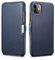 Mobiskin case compatible with Apple iPhone 11 (6.1 inch), cover with genuine leather, book-style protective phone case, ultra-slim folio, thin wallet, blue
