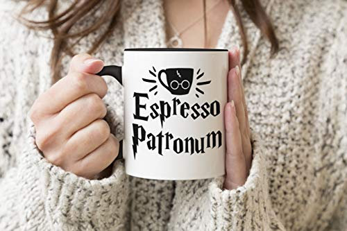 Espresso Patronum Black Handle Mug Coffee Tea Mug 312ml Cup