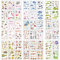 48 Blatt Scrapbooking Sticker Selbstklebend, Ouceanwin Washi Paper Deko Stickers Reisen Blumen Pflanze Wald Aufkleber für Fotoalbum Notizbuch Kalender Tagebuch Bullet Journal DIY Dekoration
