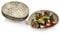 Sänger | Salatschalen Set Pompei aus Steingut, Salat Teller-Set für 4 Personen, Schüssel, Einzigartiges Vintage-Design | PREMIUM COLLECTION