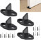 DURANTEY 4 Pcs Guia Puerta Corredera Suelo Guía de Piso Puerta Corredera Guía de Piso Ajustable Guía de Puerta Corredera con Tornillos y Tubo de Expansión Para Puerta de Madera/Armario/Granero