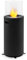 blumfeldt Fiamme Tamburo Ethanol Fireplace - Tabletop Fireplace, Indoor Fire Pit, Bio Ethanol fireplace, stainless steel burner with 0.8L vol, burns upto 5 hrs without odour, Black