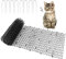 Tapis de Chasse pour Chat avec Pointes, Tapis répulsif pour Chat, Bouchon de fouille à Bande Plate, Tapis dissuasif pour Animaux de Compagnie pour Jardin, clôture (30 x 400 cm)