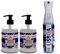 GLAMOUR PARFUM - Lissabon-Paket mit feuchtigkeitsspendender Seife und Lufterfrischer „Jean Paul Marine“ | 2x Gel 500ml + 1x wiederverwendbarer Sprüher 300ml | Langanhaltender Duft