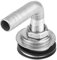 Boat Fuel Tank Vent, 90°Stainless Steel Marine Boat Flush Mount Fuel Gas Tank Vent,Corrosion-Resistant Boat Gas Tank Fittings for 5/8
