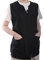Etrexonline Casaca Mujer Sin Mangas con Botón Uniforme Laboral Limpieza - Negro XL