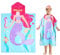 FLYISH DIRECT Badeponcho Kinder 100% Baumwolle Kinderhandtuch Poncho Kinder Badetuch Handtuch mit Kapuze Strandtücher für Jungen und Mädchen, 70x60cm