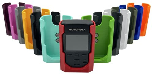 Funkmelderhalter/Holster passend für Motorola TPG2200 inkl. Displayschutzfolie – Made in Germany, speziell für Feuerwehr, Rettungsdienst, Polizei & alle Einsatzkräfte (Weiß)