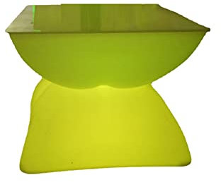 YYUINU Led Leuchtende Bar Tisch, KTV Bar Nachtclub Halle Couchtisch, Ideal für Bar, Party, Balkon,60 * 60 * 50CM