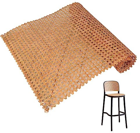Wiener Geflecht, Rattan Gurtband PE Rattan Geflecht, Handgemachtes Rattan Kunsthandwerk für DIY Möbeldekoration, Wabengeflecht Stuhlflechtrohr, Flechtrohrgewebe (Kaffee - 35×100 CM)