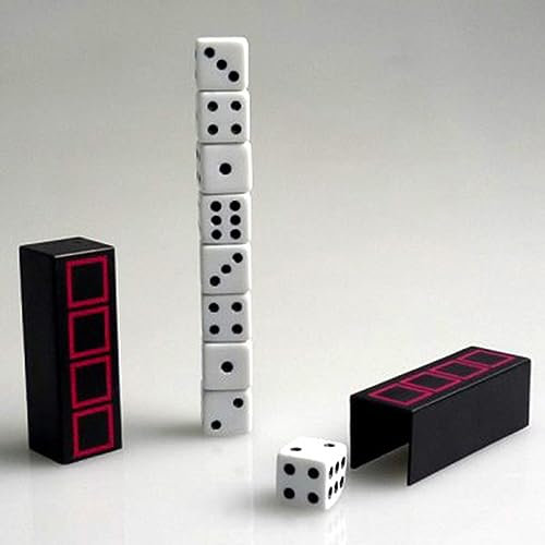 Tower of Dice Magic Tricks Würfel erscheinender verschwindender Magier Lustig Nahaufnahme Street Illusions Gimmicks Mentalismus Requisiten Einfach zu tun