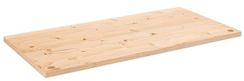 vidaXL Schreibtischplatte, Tischplatte für Bürotisch Schreibtisch Couchtisch, Holztischplatte mit lebendiger Kante, Schreibtisch Platte Büro Schreibtischplatte, Massivholz Kiefer