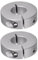 QUARKZMAN 2pcs Bague de Réglage Bague Arrêt d'axe Butée Arbre Collier Diviser 18mm Alésage Aluminium Alliage, 40mm OD, 12mm Largeur pour Roue Brouette Pont Boîte Vitesses Anodisation