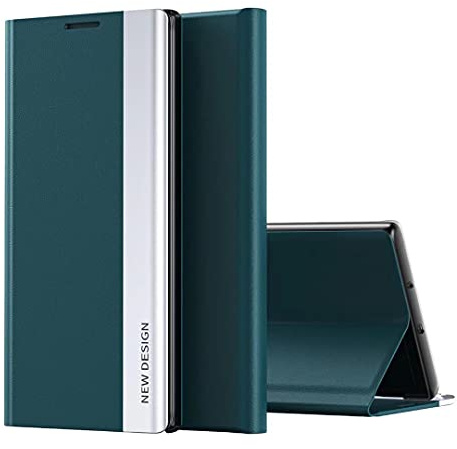 COQUE Custodia per Samsung Galaxy A05 S,Custodia in pelle magnetica per smartphone ribaltabile sul lato destro,Cover per telefono in TPU antiurto per Samsung Galaxy A05 S-verde